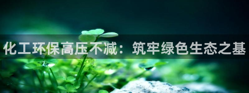亿万手游官网：化工环保高压不减：筑牢绿色生态之基