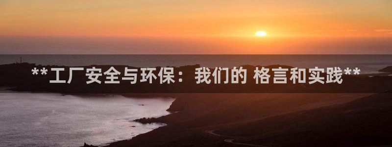 亿万网红：**工厂安全与环保：我们的 格言和实践**
