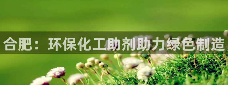 亿万官网：合肥：环保化工助剂助力绿色制造