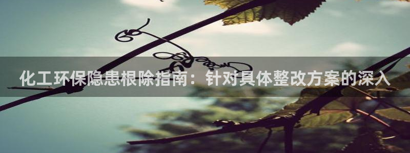 亿万百度百科：化工环保隐患根除指南：针对具体整改方案的深入
