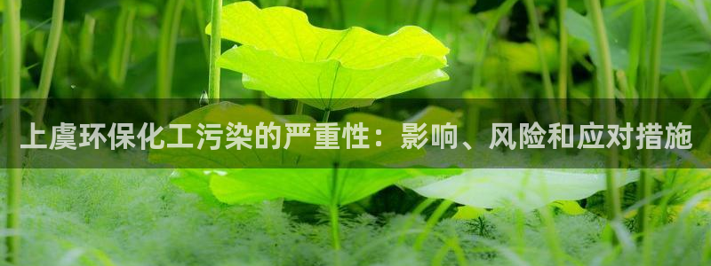 亿万红包版下载正版：上虞环保化工污染的严重性：影响、风险和应对措施