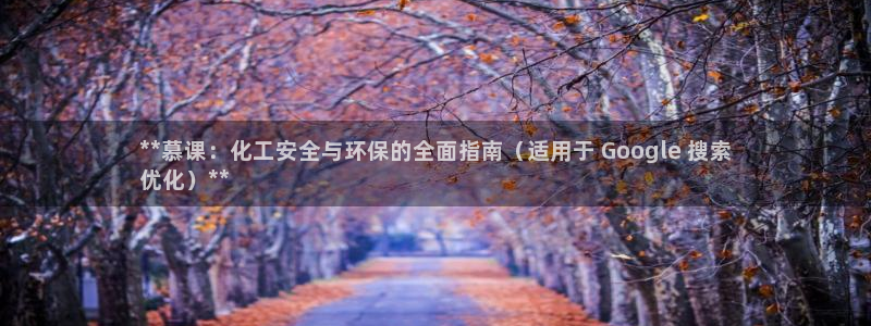 亿万先生网站：**慕课：化工安全与环保的全面指南（适用于 Google 搜索
优化）**